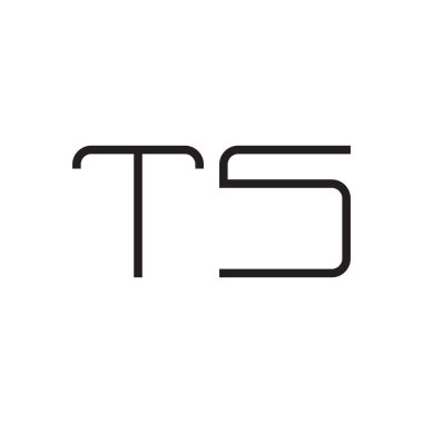 İlk harf vektör logo simgesini gösterir