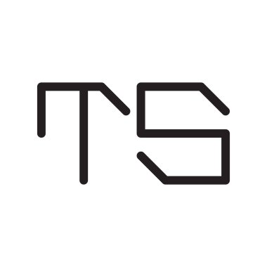 İlk harf vektör logo simgesini gösterir