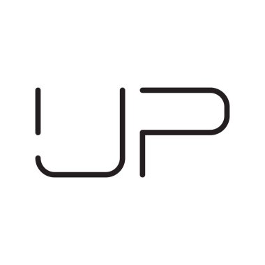 ilk harf vektör logo simgesini yükselt