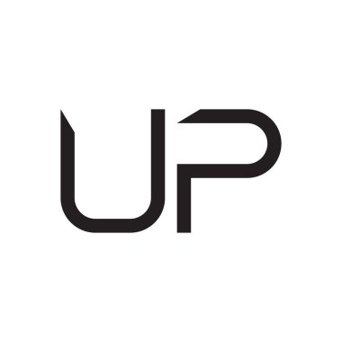 ilk harf vektör logo simgesini yükselt