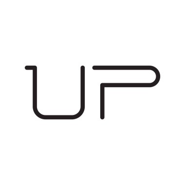 ilk harf vektör logo simgesini yükselt