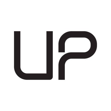 ilk harf vektör logo simgesini yükselt