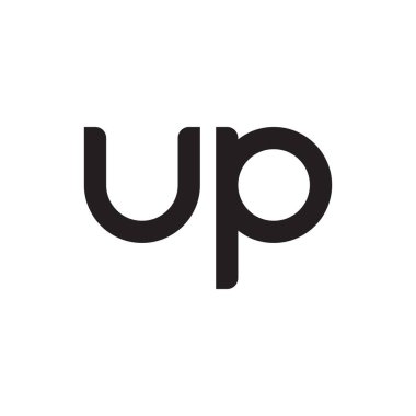 ilk harf vektör logo simgesini yükselt