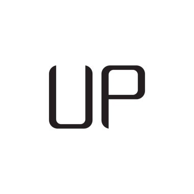 ilk harf vektör logo simgesini yükselt