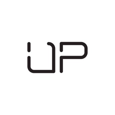 ilk harf vektör logo simgesini yükselt