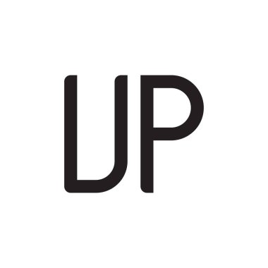 ilk harf vektör logo simgesini yükselt