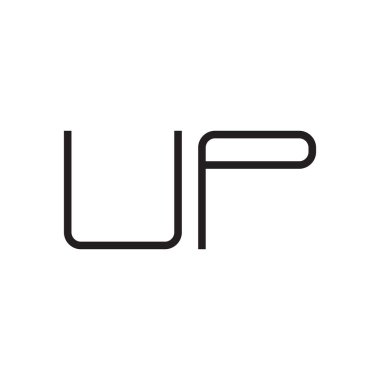 ilk harf vektör logo simgesini yükselt