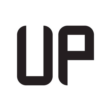 ilk harf vektör logo simgesini yükselt