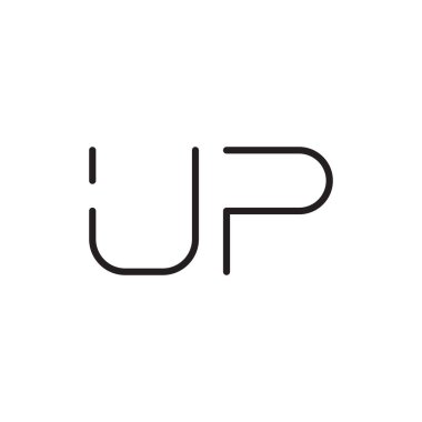 ilk harf vektör logo simgesini yükselt