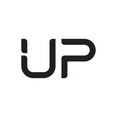 ilk harf vektör logo simgesini yükselt