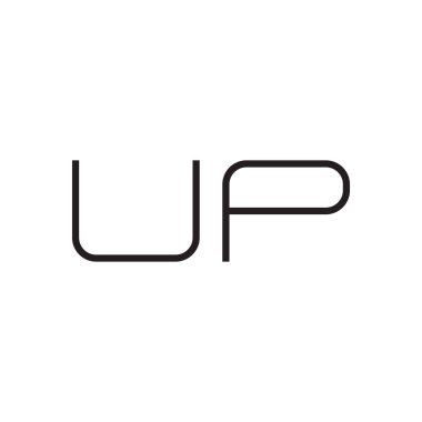 ilk harf vektör logo simgesini yükselt