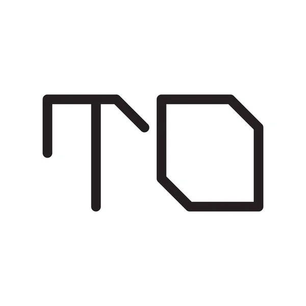Початкової Літери Векторної Піктограми Логотипу — стоковий вектор