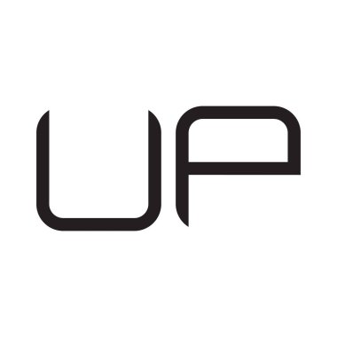 ilk harf vektör logo simgesini yükselt