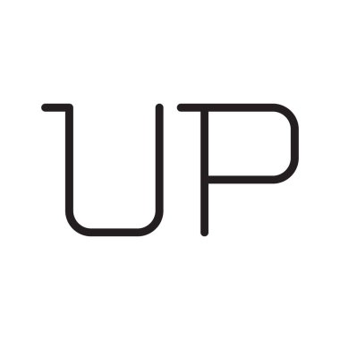 ilk harf vektör logo simgesini yükselt