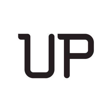 ilk harf vektör logo simgesini yükselt