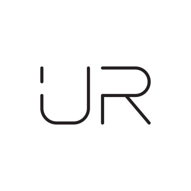 ilk harf vektör logo simgesi