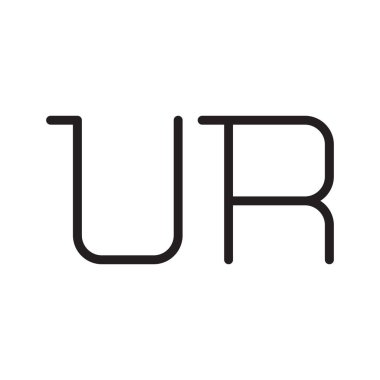 ilk harf vektör logo simgesi