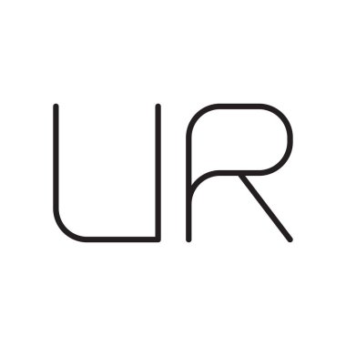 ilk harf vektör logo simgesi