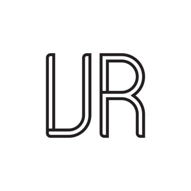 ilk harf vektör logo simgesi