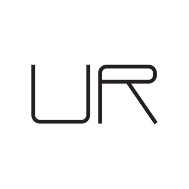 ilk harf vektör logo simgesi