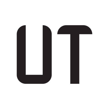 ut ilk harf vektör logo simgesi