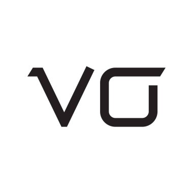 vo ilk harf vektör logo simgesi
