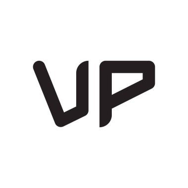 Vp ilk harf vektör logo simgesi