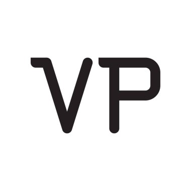 Vp ilk harf vektör logo simgesi