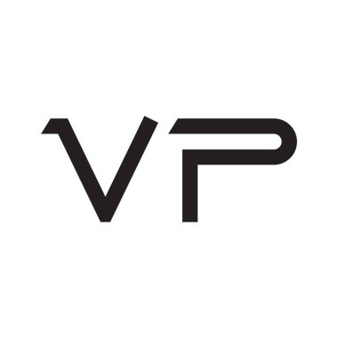 Vp ilk harf vektör logo simgesi