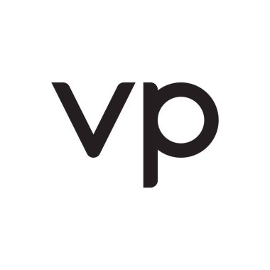 Vp ilk harf vektör logo simgesi