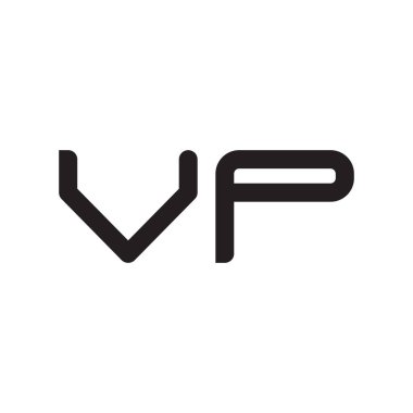 Vp ilk harf vektör logo simgesi