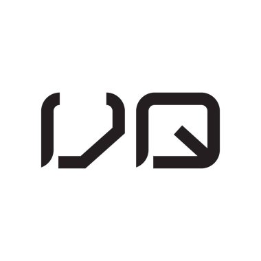 vq ilk harf vektör logo simgesi
