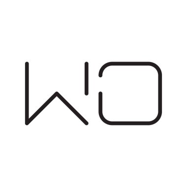 ilk harf vektör logo simgesi