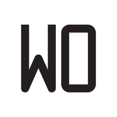 ilk harf vektör logo simgesi