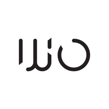 ilk harf vektör logo simgesi