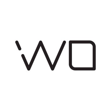 ilk harf vektör logo simgesi