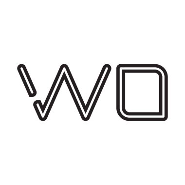 ilk harf vektör logo simgesi