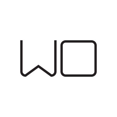 ilk harf vektör logo simgesi