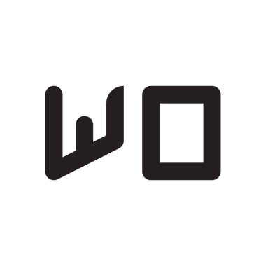 ilk harf vektör logo simgesi