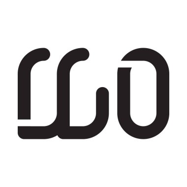 ilk harf vektör logo simgesi