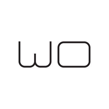 ilk harf vektör logo simgesi