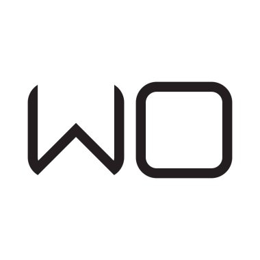 ilk harf vektör logo simgesi