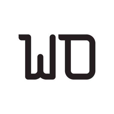 ilk harf vektör logo simgesi