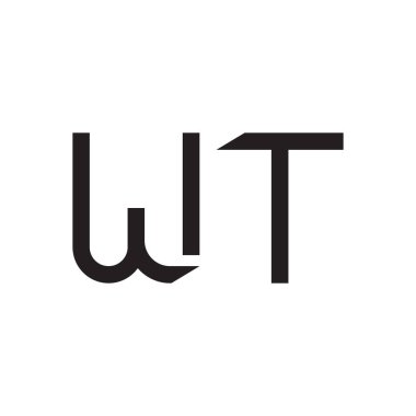 ilk harf vektör logo simgesi