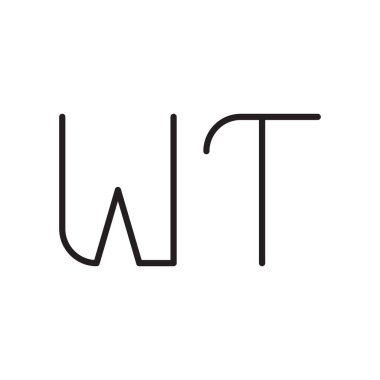 ilk harf vektör logo simgesi