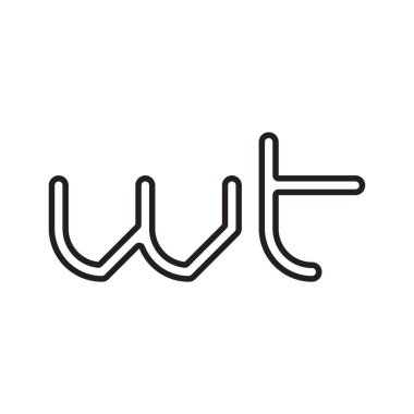 ilk harf vektör logo simgesi