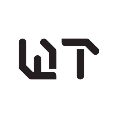 ilk harf vektör logo simgesi