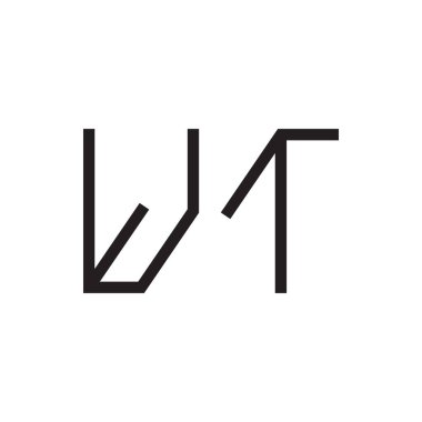 ilk harf vektör logo simgesi