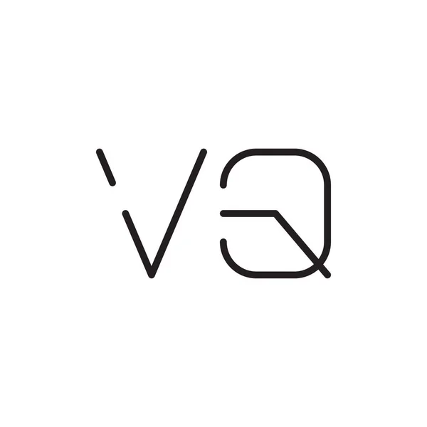 Anfangsbuchstabe Vektor Logo Symbol — Stockvektor