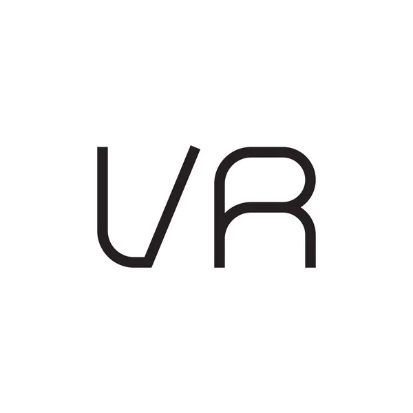 Vr頭文字ベクトルロゴアイコン — ストックベクタ